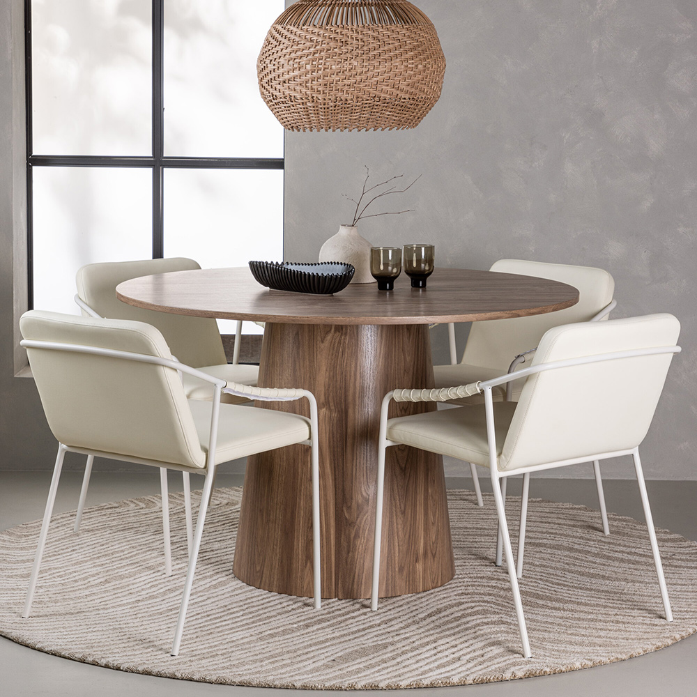 Spisegruppe Venture Home Lanzo med 6 Tvist Stoler