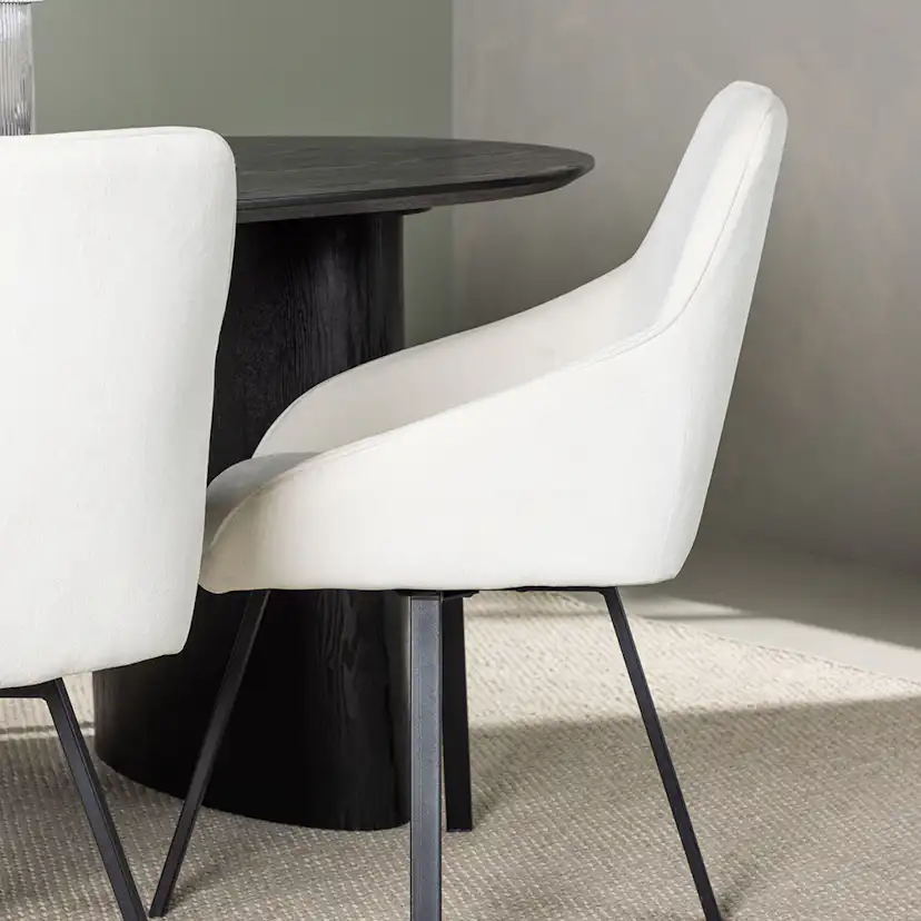 Spisegruppe Venture Home Isolde med 4 stk Rosie Stoler