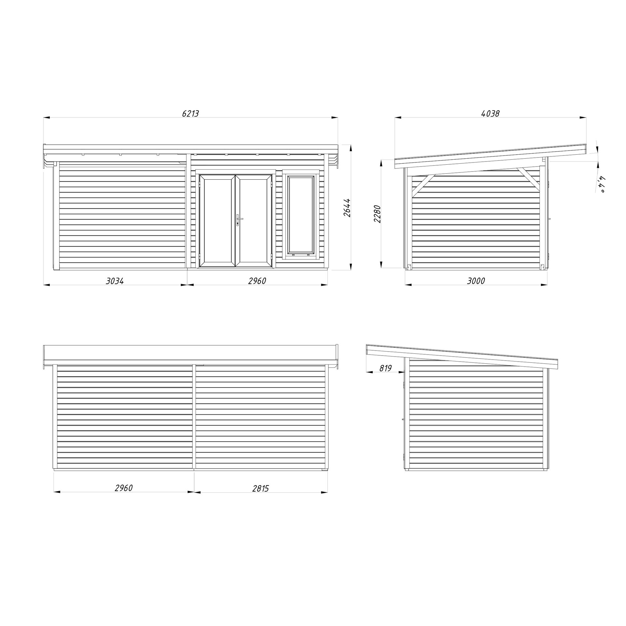 Hagestue Palmako Aurelia 17,2 m² (inv. 16,3 m²)
