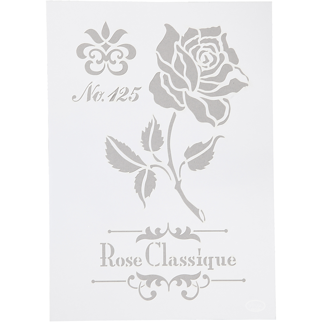 Sjablong Creativ Company Stensil Rose A4 210x297 mm 1 stk