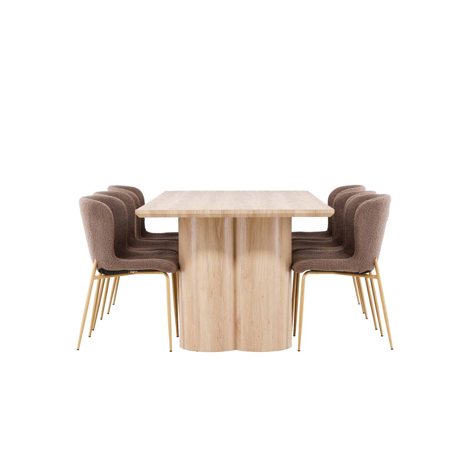 Spisegruppe Venture Home Olivia 210 med 6 stk Modesto Stoler