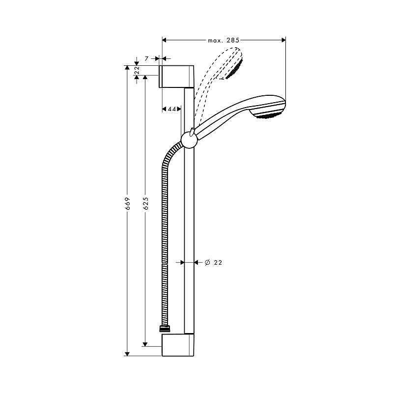Dusjsett Hansgrohe Crometta 85 1jet