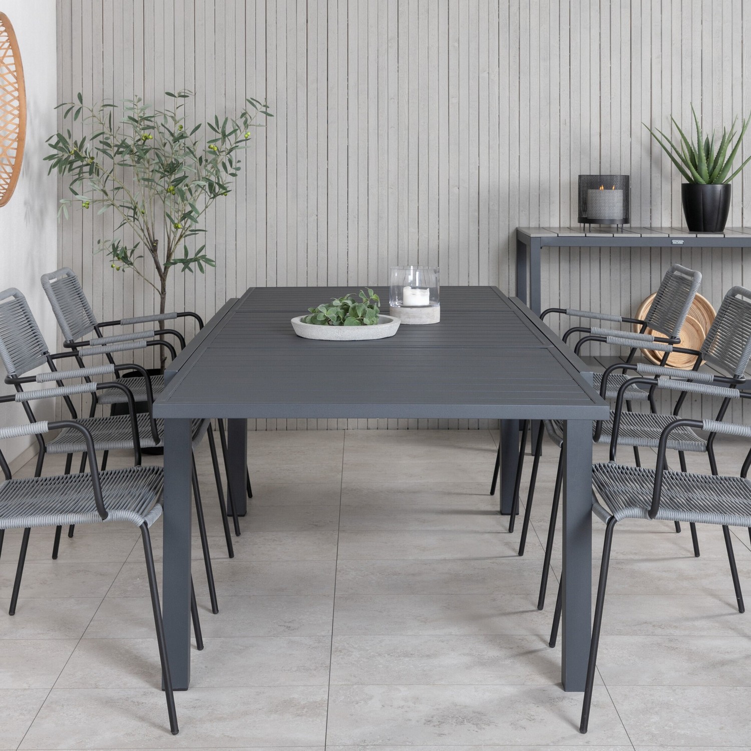 Spisegruppe Venture Home Marbella med 6 Levi Stoler