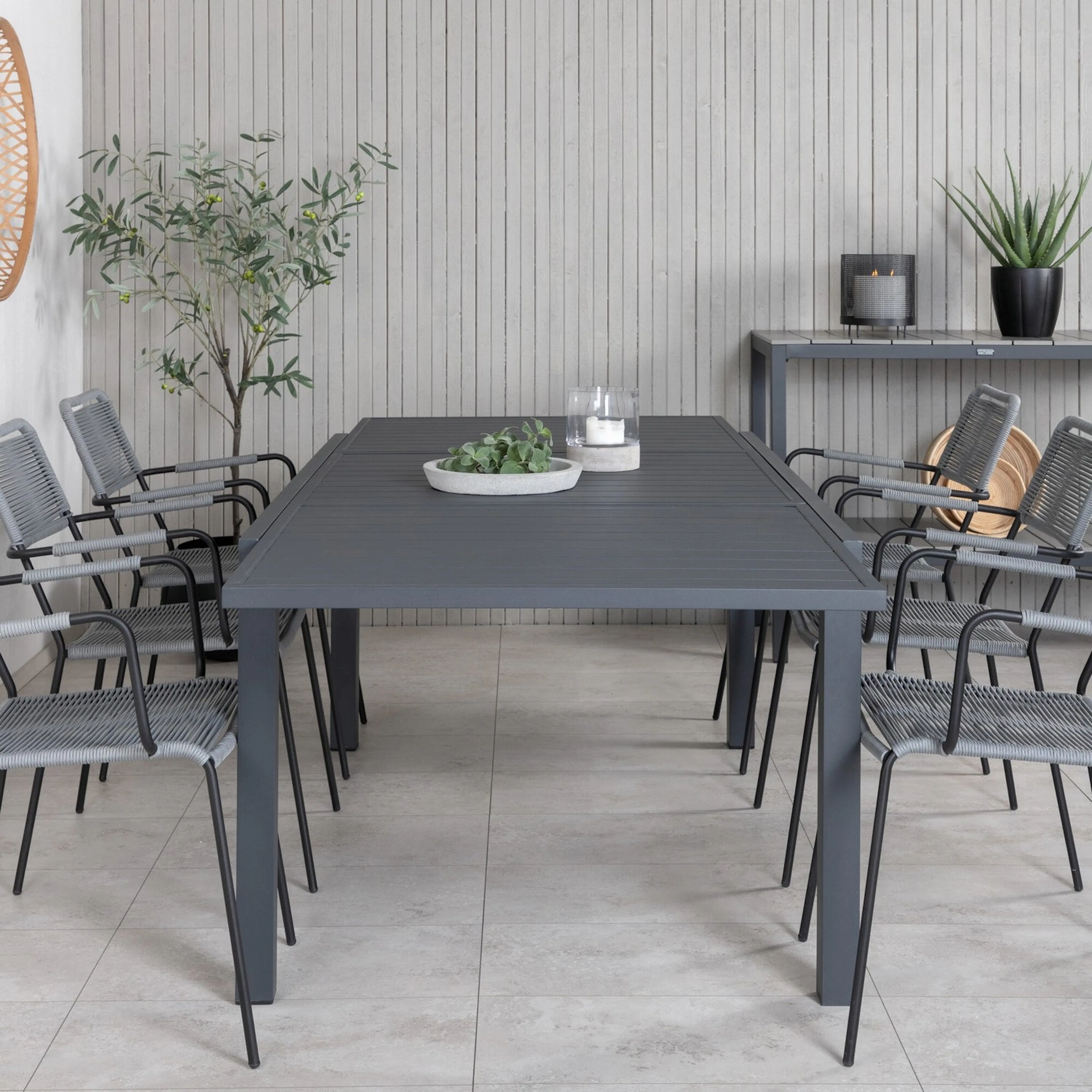 Spisegruppe Venture Home Marbella med 6 Levi Stoler
