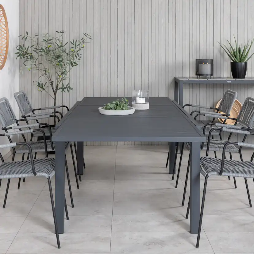 Spisegruppe Venture Home Marbella med 6 Levi Stoler