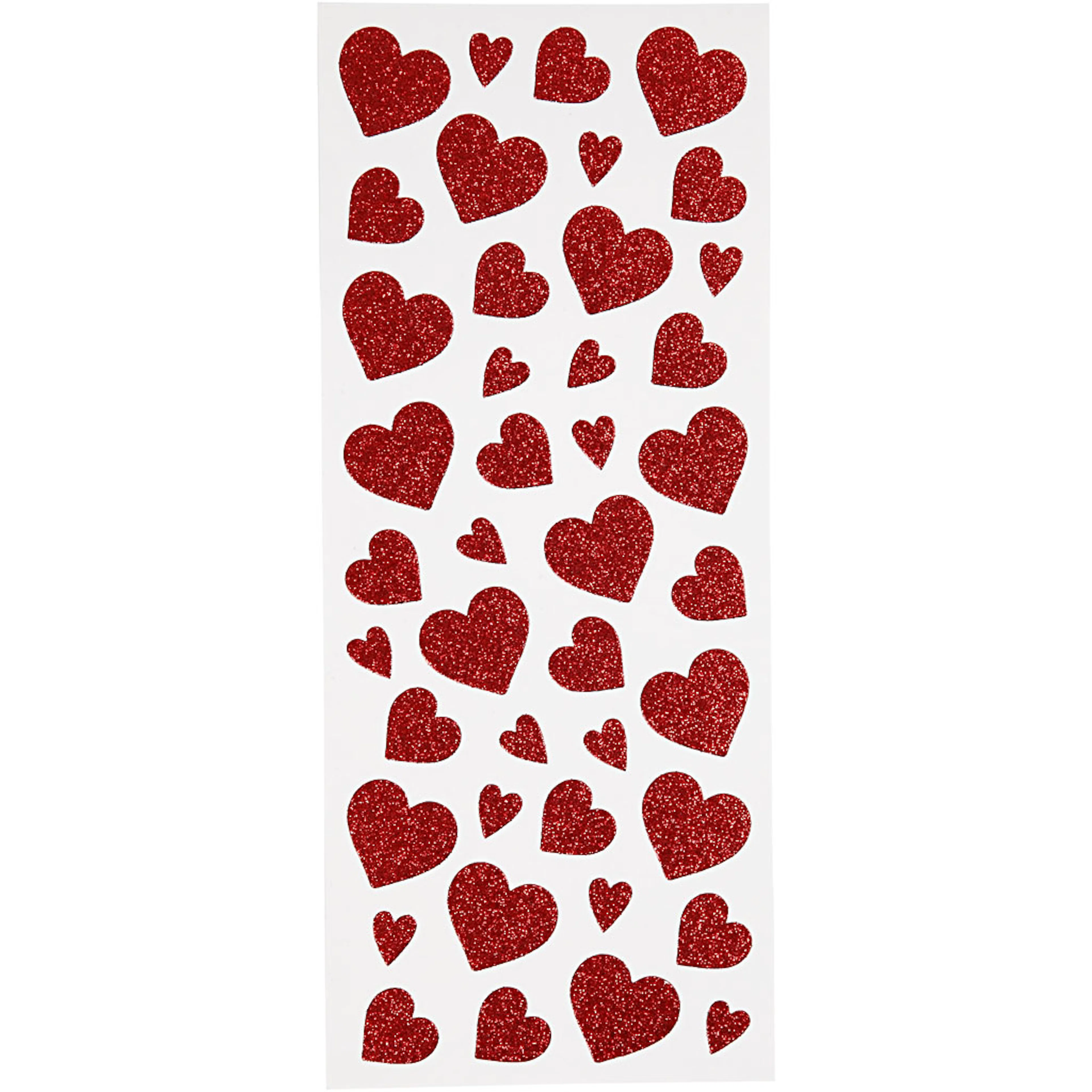 Stickers Creativ Company Glitter Hjerter 2 Stk