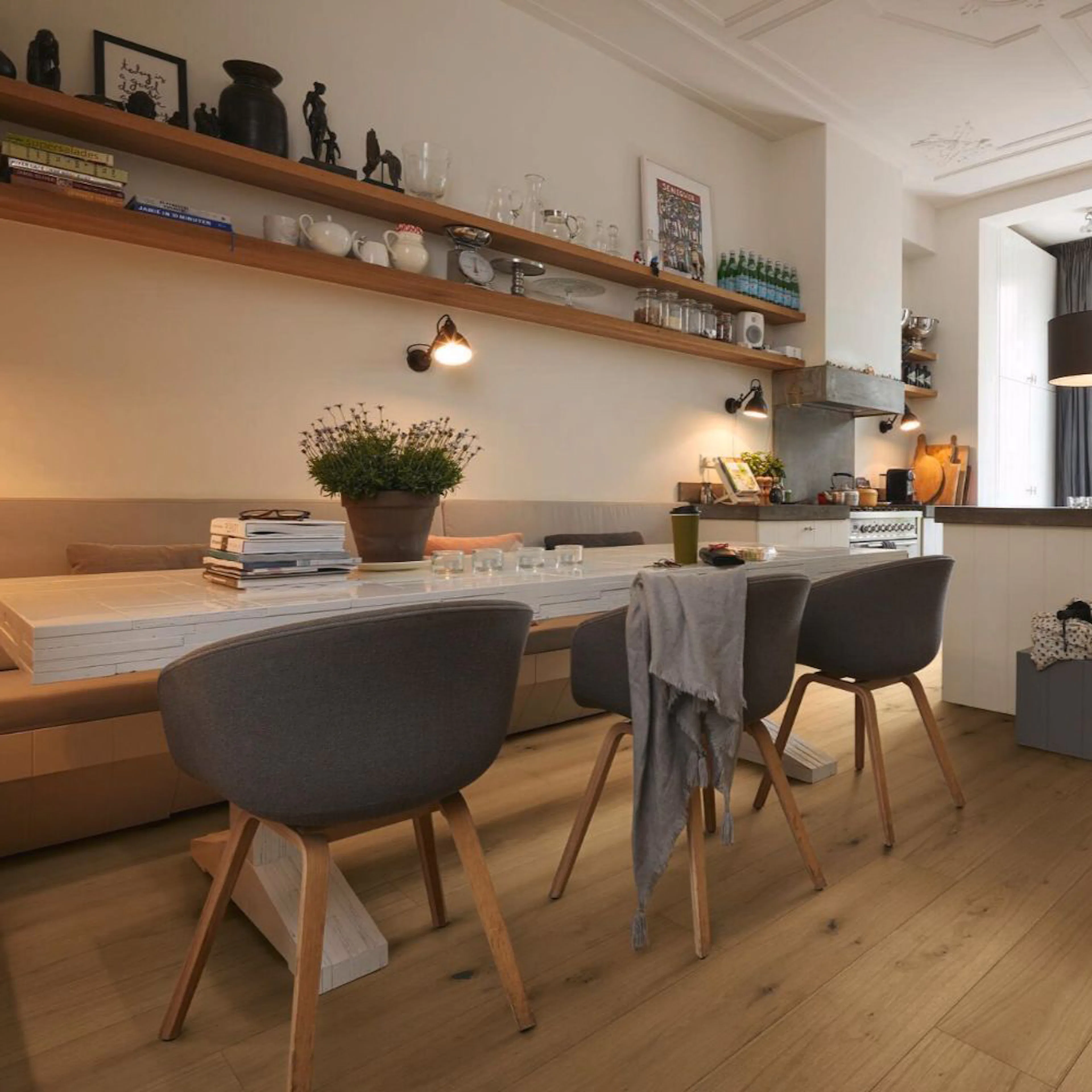 Parkettgolv MeisterParquet. longlife PD 450 Greige oak lively 09049