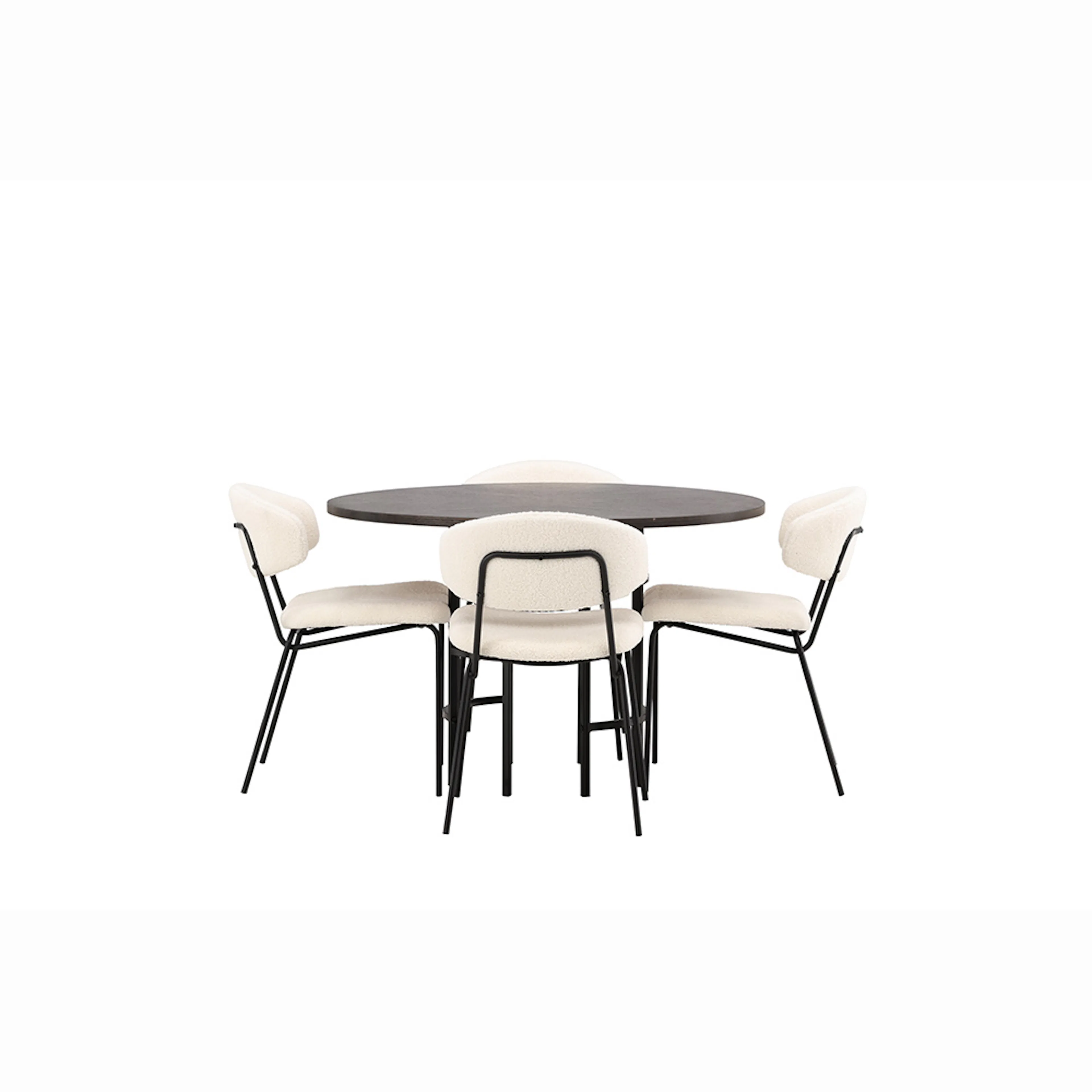 Spisegruppe Venture Home Copenhagen med 4 Chico Stoler