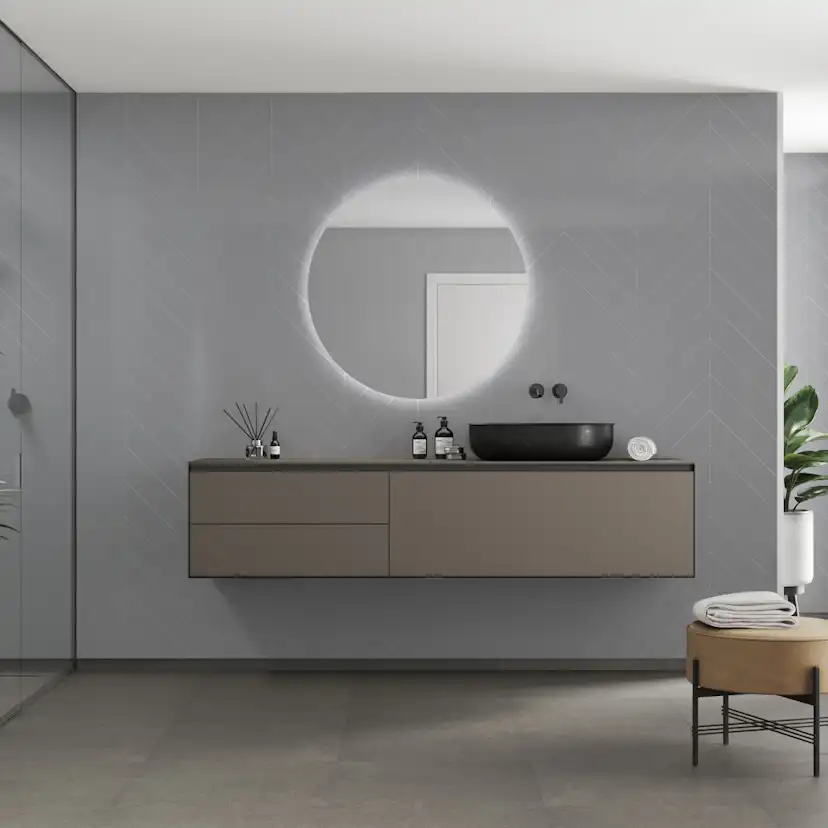 Baderomspanel Fibo 4115-M78 Medium Grey