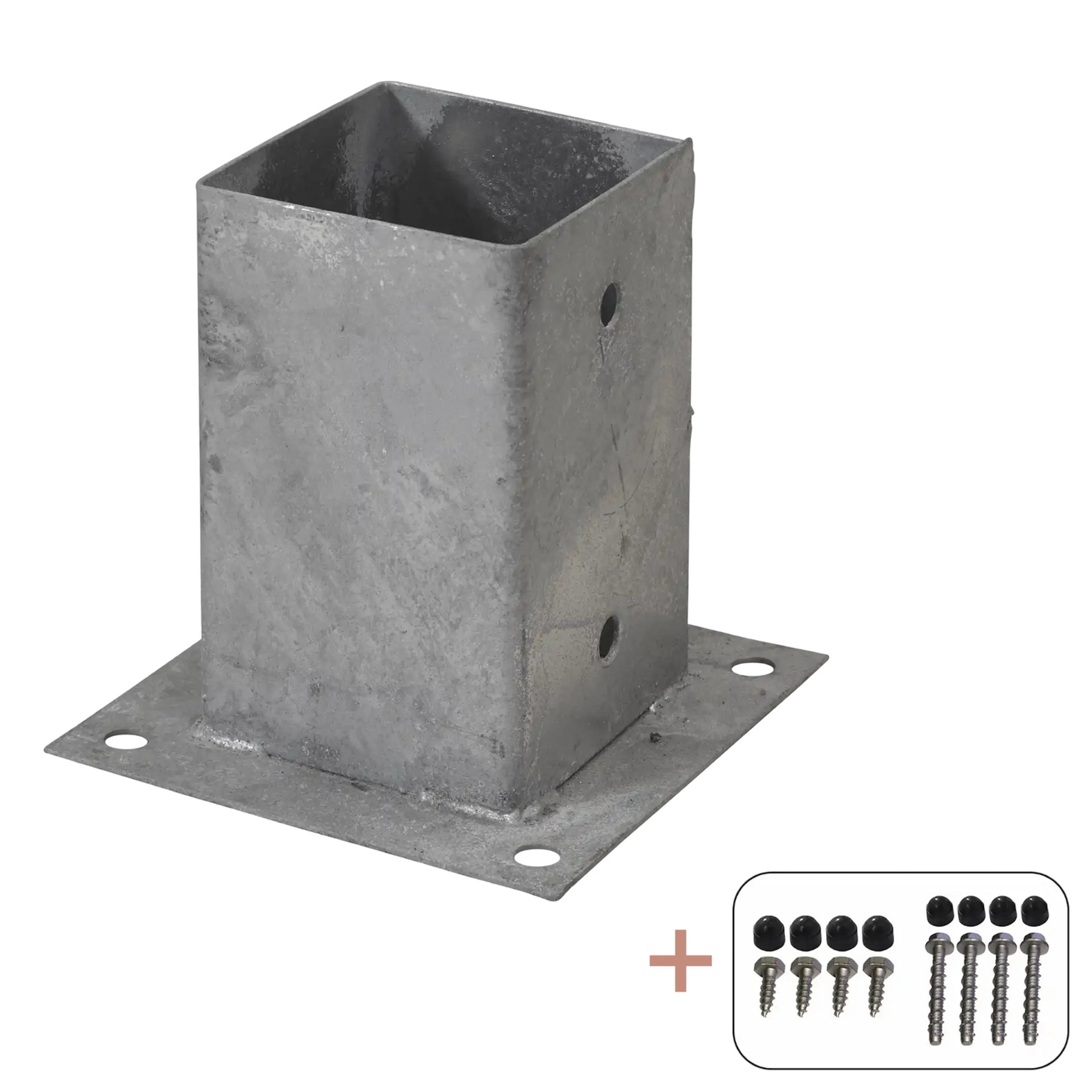 Stolpefot PLUS Cubic med Skruer