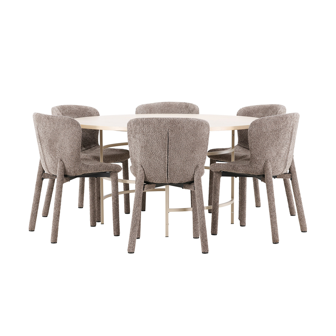 Spisegruppe Venture Home Copenhagen Ø140 cm med 6st Astoria Spisestoler