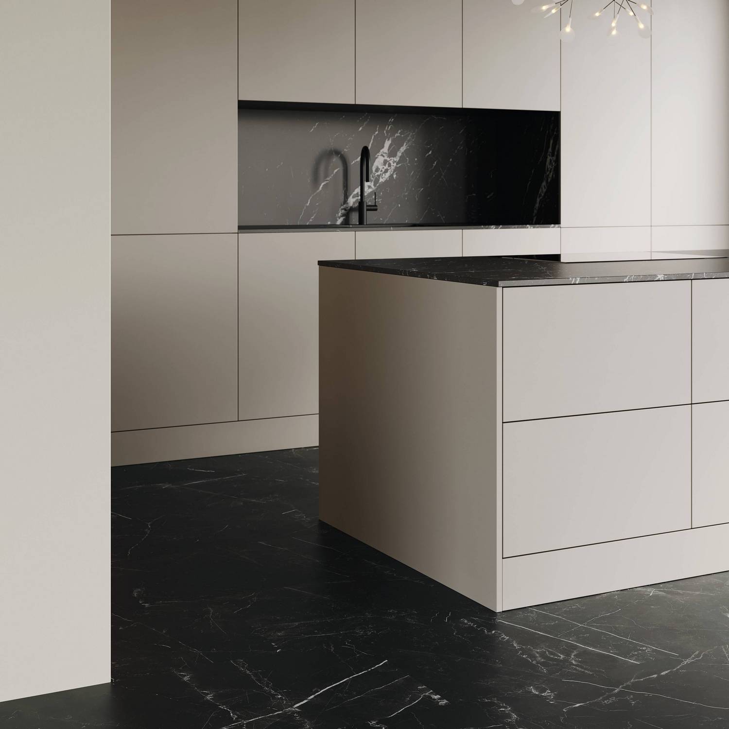 Vinylgulv Tarkett iD Inspiration 55  Marquina Grande Black