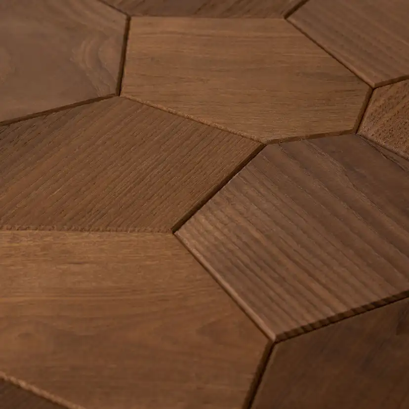 Veggpanel Emotionwood Hexagon