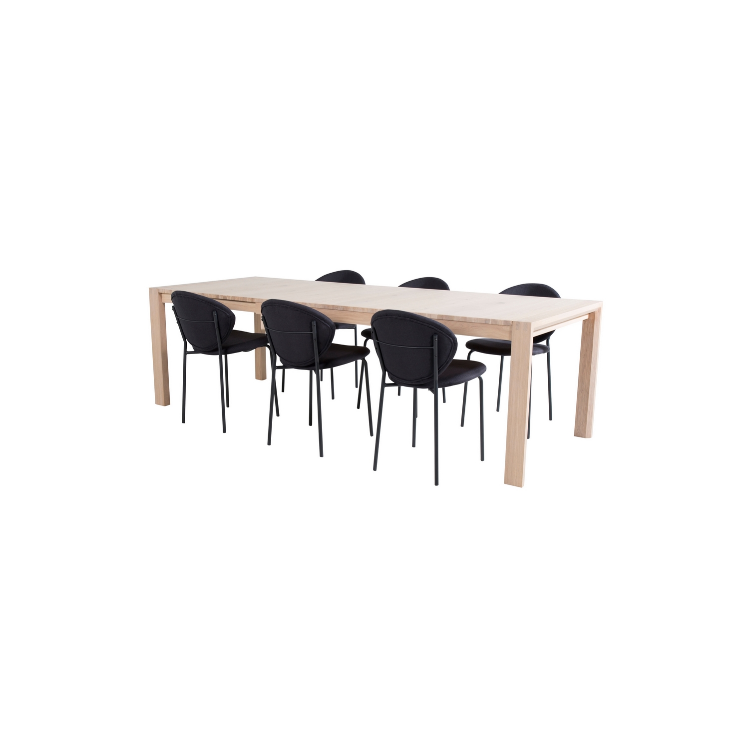 Spisegruppe Venture Home Shy med 6 Valor Spisestoler