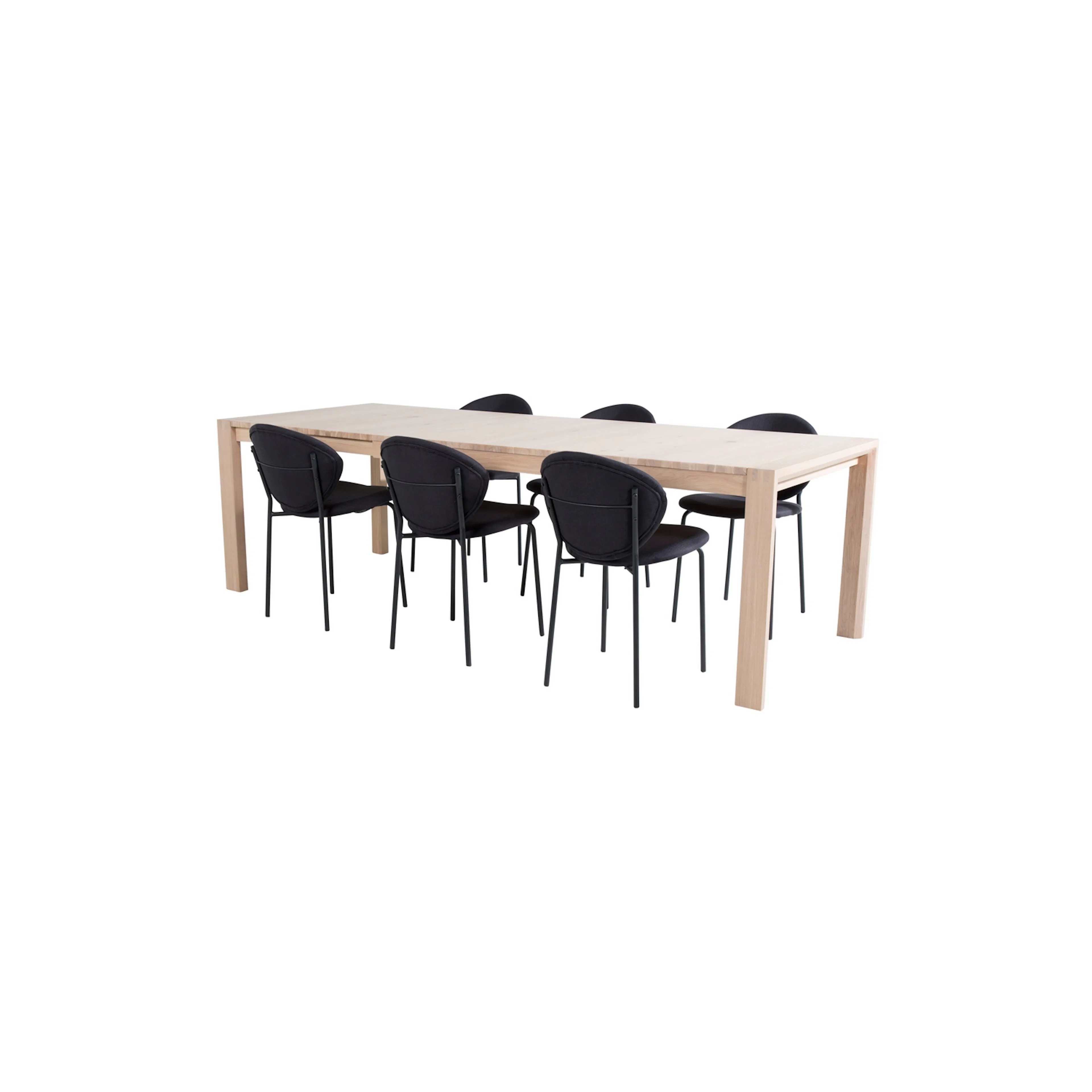 Spisegruppe Venture Home Shy med 6 Valor Spisestoler