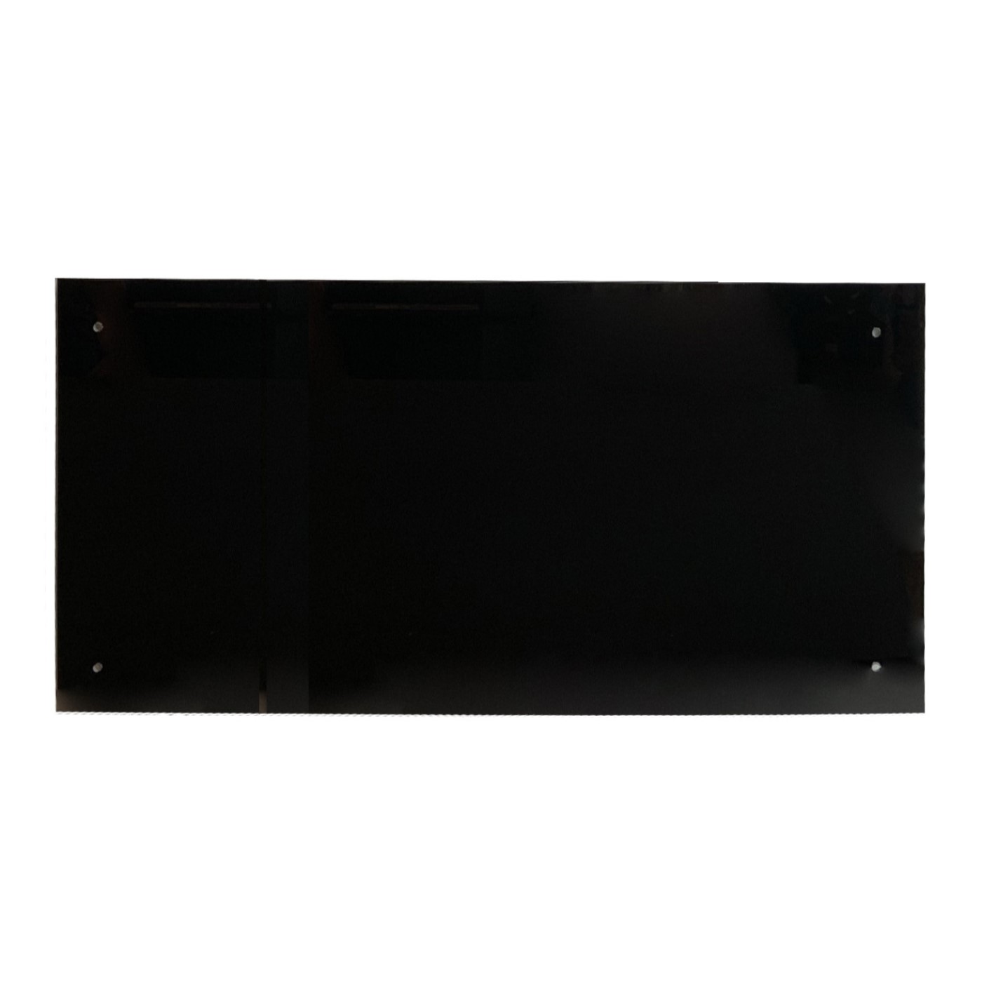 Glassplate Fibo Herdet Svart Glass