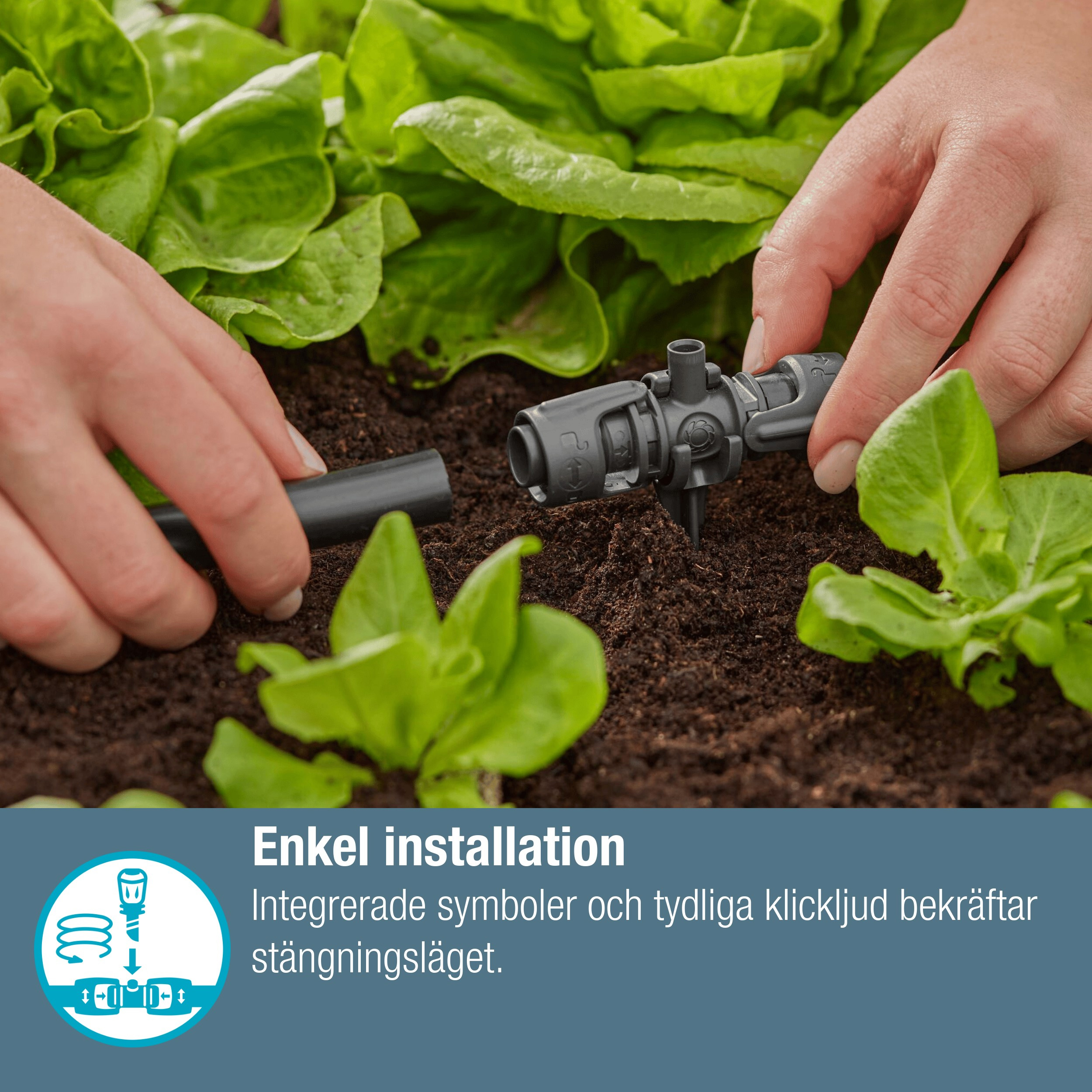 T-kobling Gardena Micro-Drip med Sprøytefeste 13 mm (1/2")
