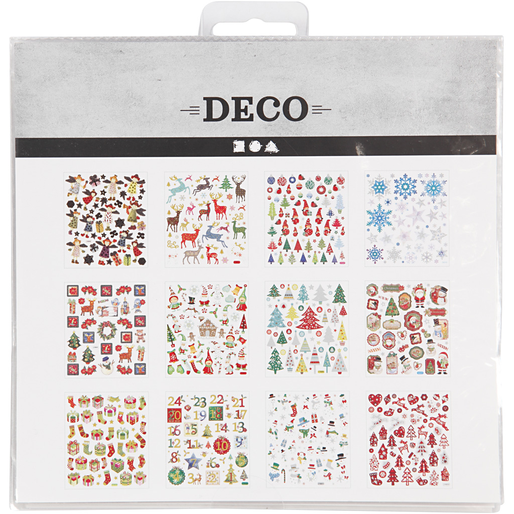 Klistremerker Creativ Company Jul 15x16,5 cm 12 Ark/1 Pk