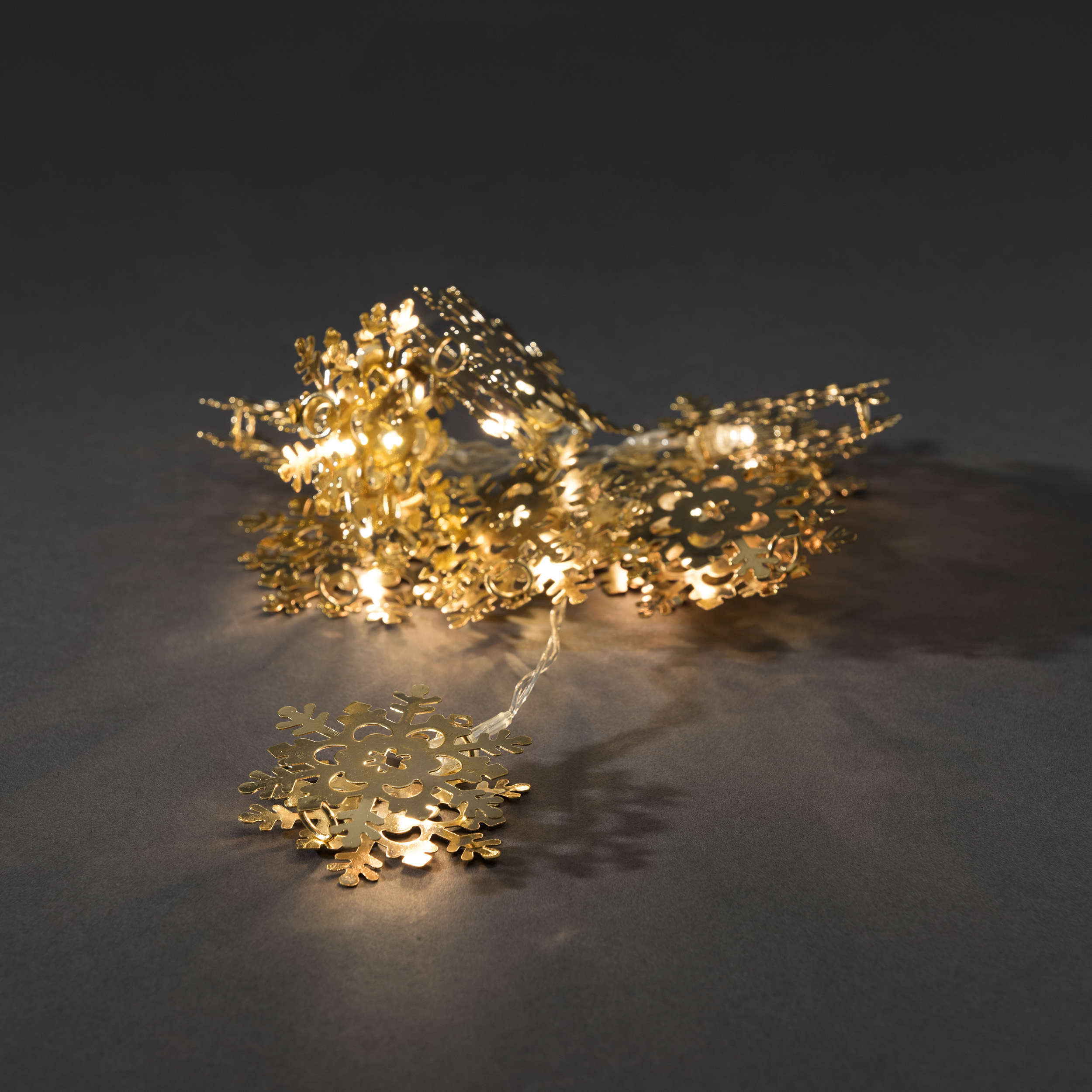 Lyslenke Gnosjö Konstsmide med Snøkrystaller i Metall