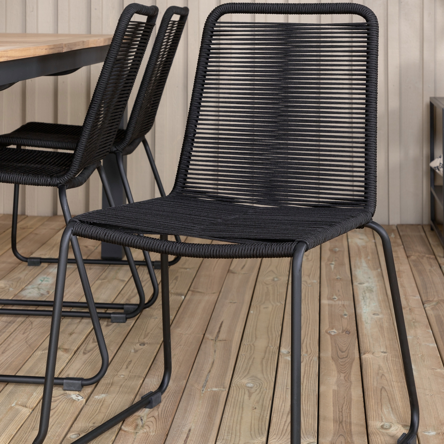 Spisegruppe Venture Home Perla 224 med 6 Leon Stablebare Spisestoler