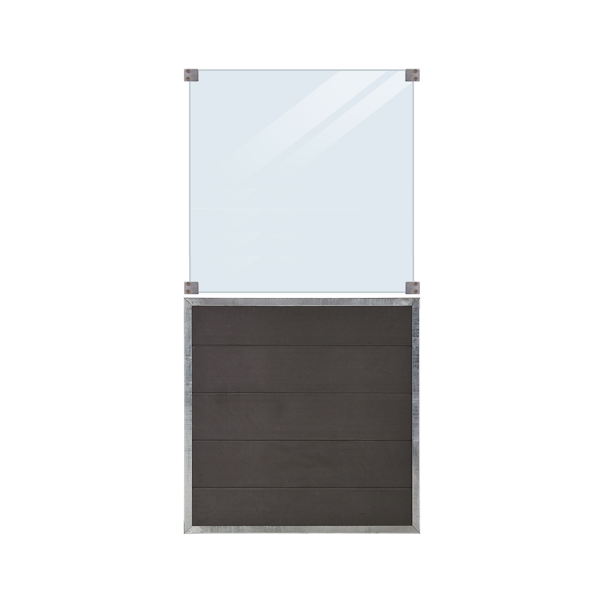 Gjerde PLUS Futura Kompositt Klart Glasss 90×180 cm
