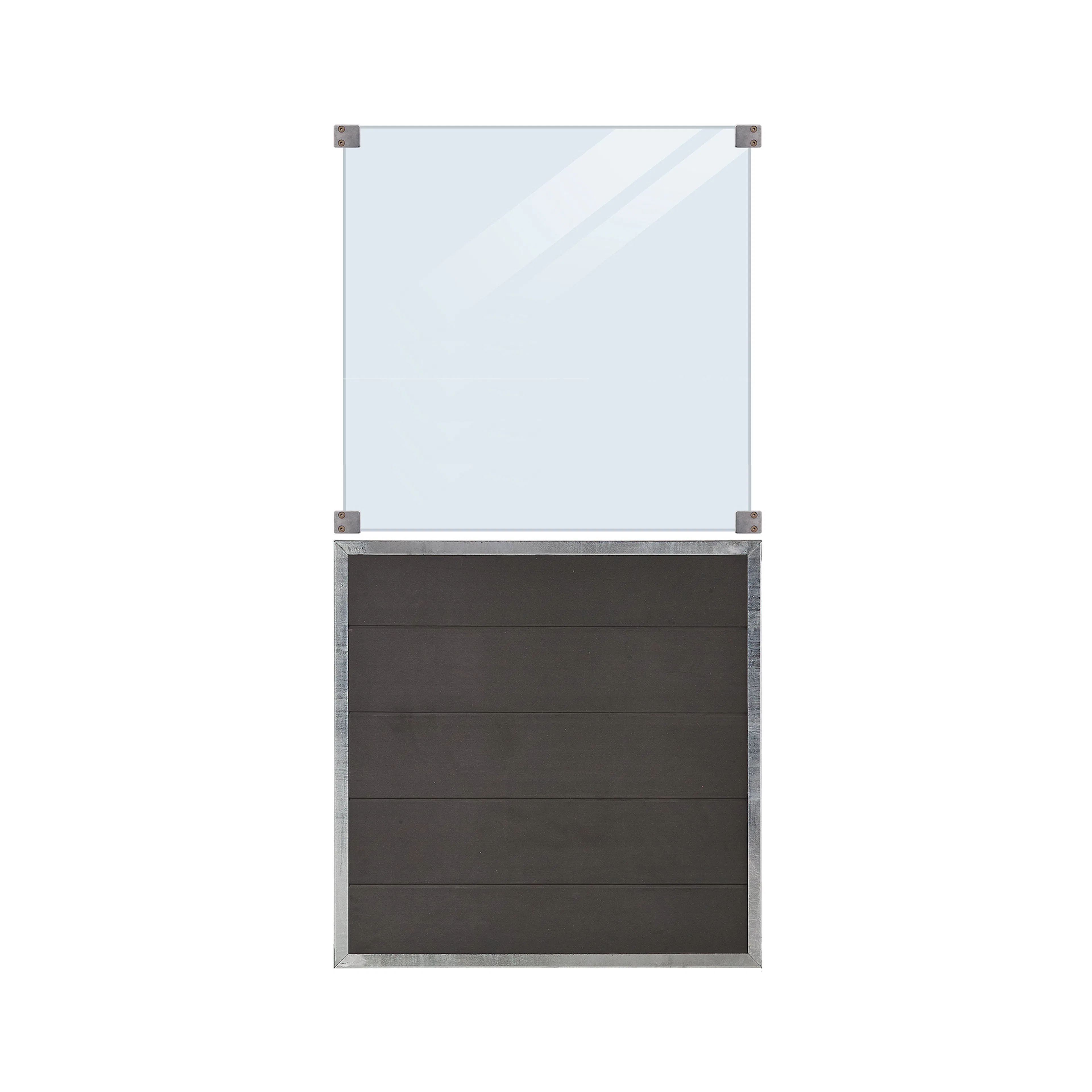 Gjerde PLUS Futura Kompositt Klart Glasss 90×180 cm