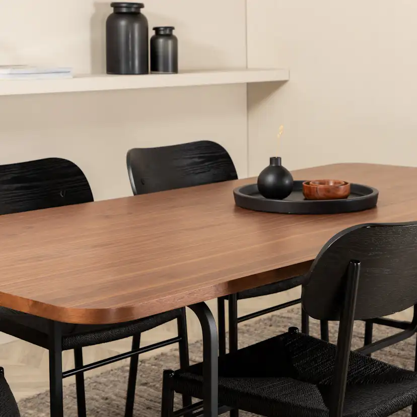 Spisegruppe Venture Home Uno med 6stk Polly Stoler