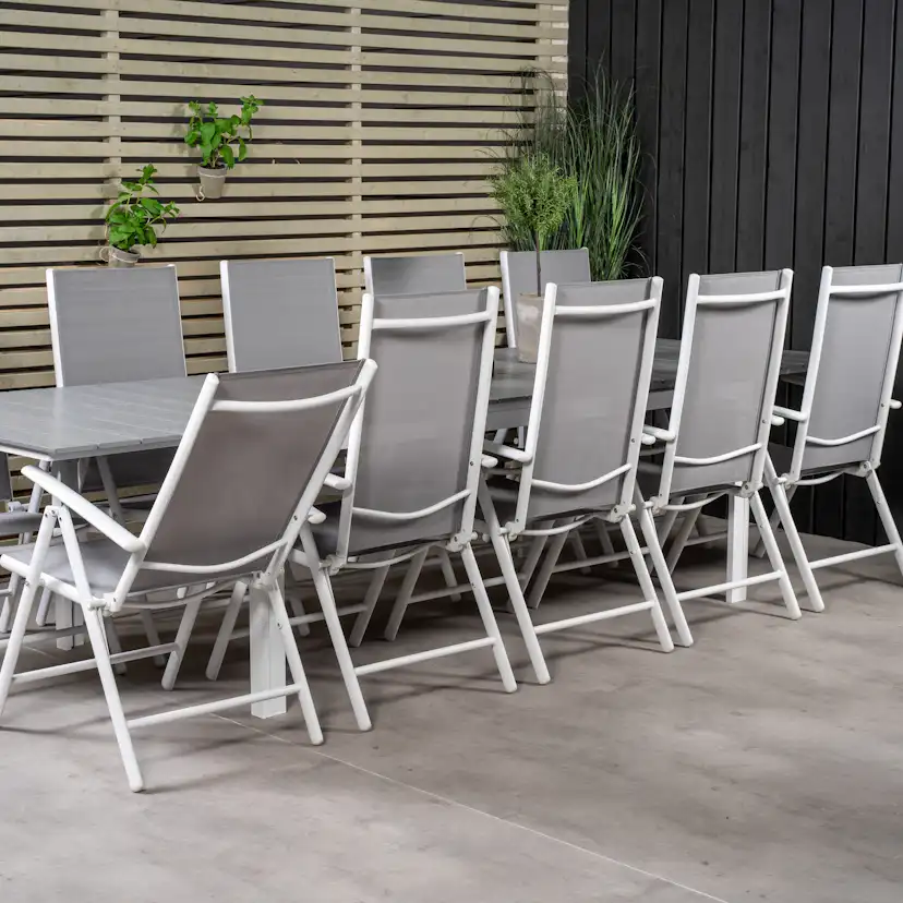 Spisegruppe Venture Home Lova 224/324 med 10 Bront Stoler