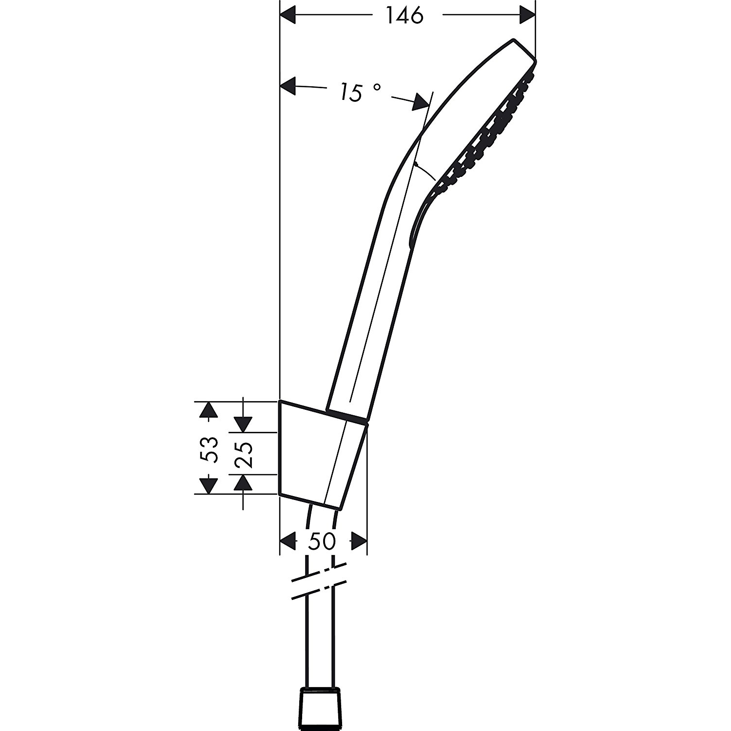 Hånddusj Hansgrohe Croma Select E Vario Porter
