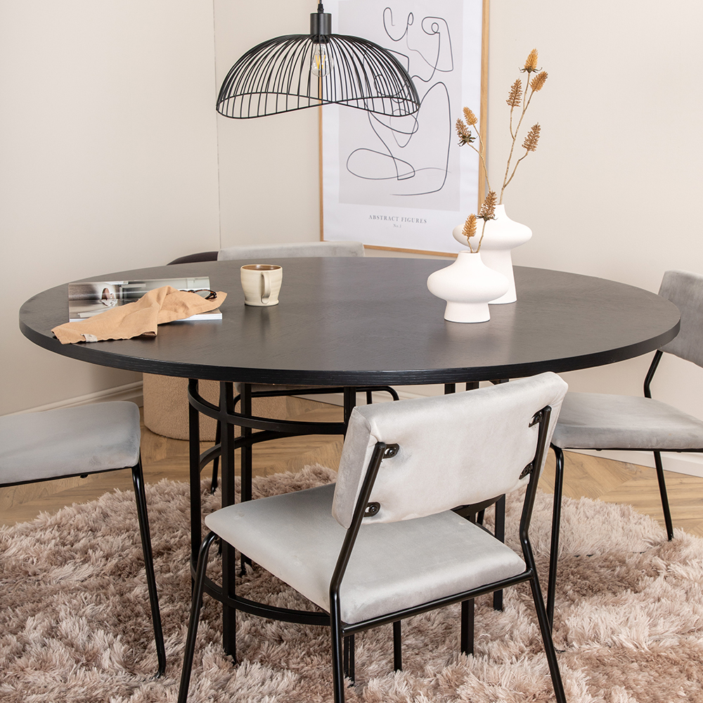 Spisegruppe furniture/fashion Copenhagen Ø140 cm med 4 Kenth Stoler