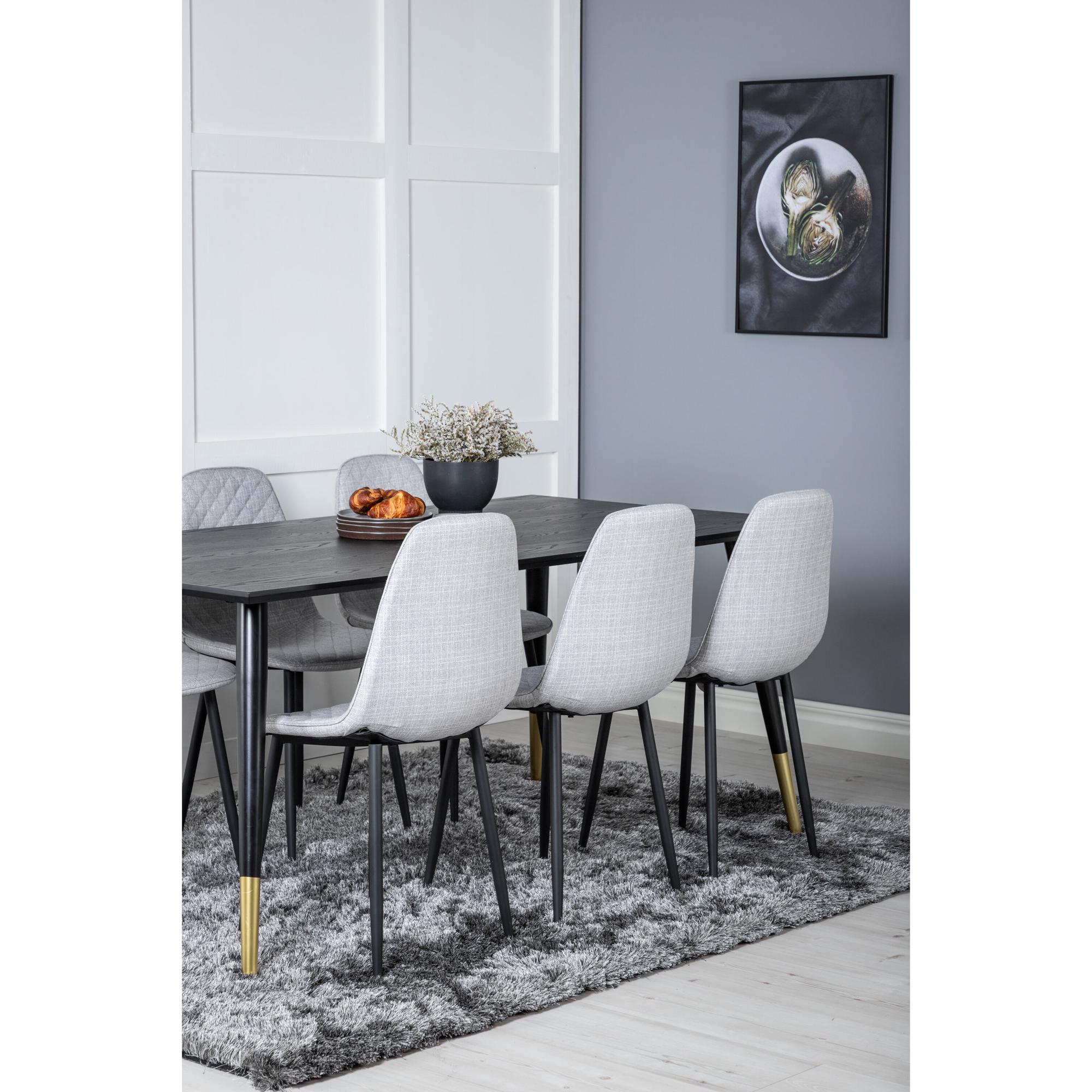 Spisegruppe Venture Home Dipp med 6 Polar Stitches Stoler