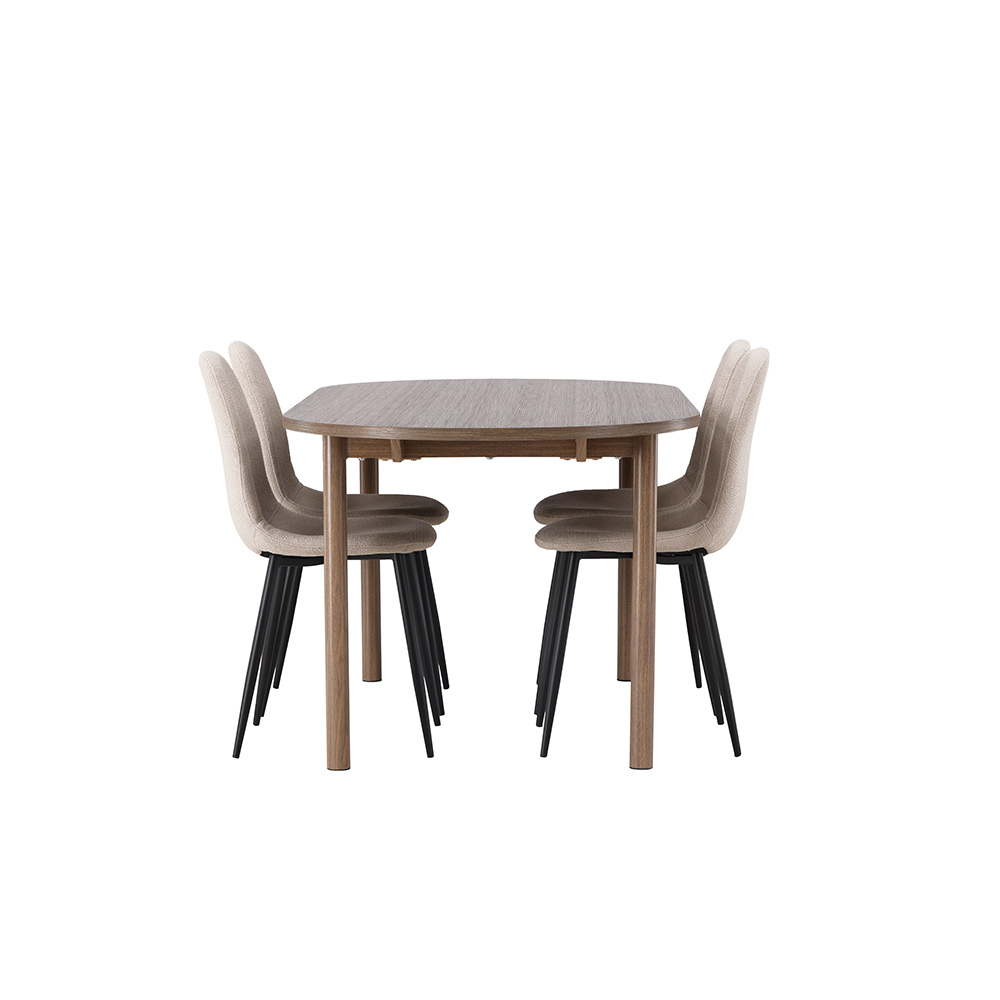 Spisegruppe Venture Home Andy med 4 Polar Stoler