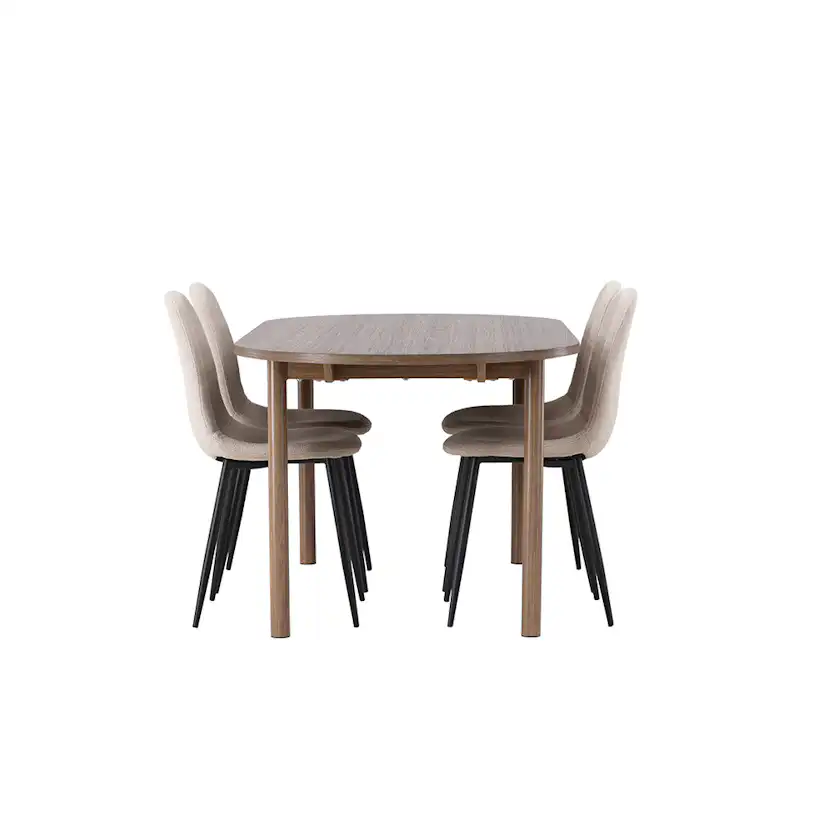 Spisegruppe Venture Home Andy med 4 Polar Stoler