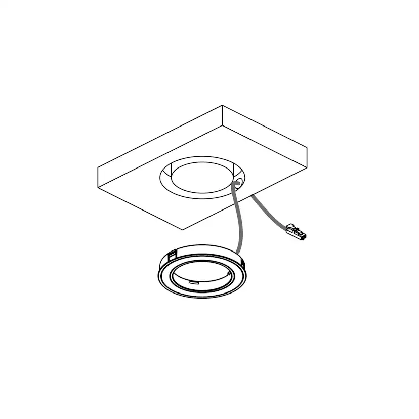 LED-spot Beslag Design Holl D-M 24V/4,5W
