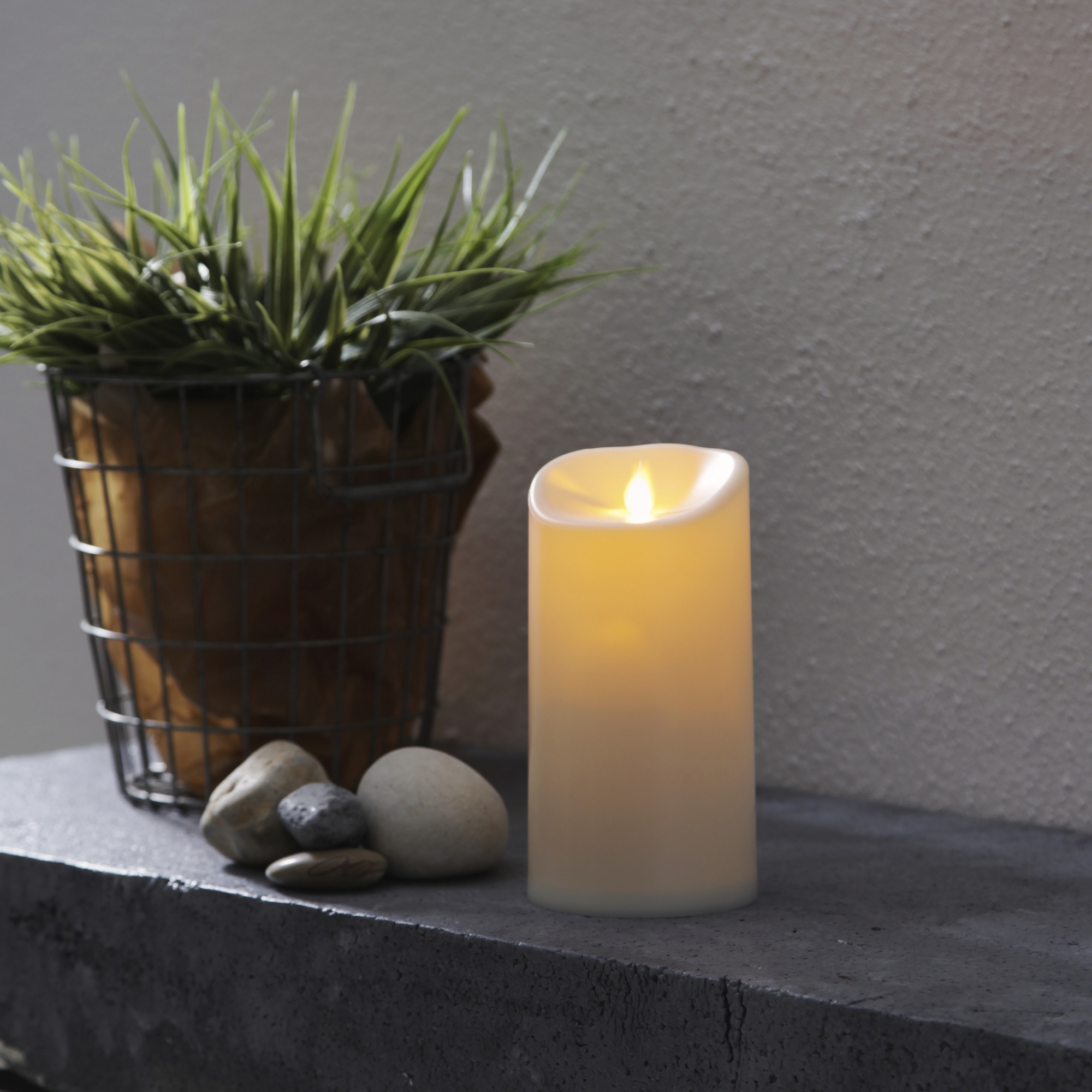 LEDBlockljusM-Twinkle Høyde: 15 cm