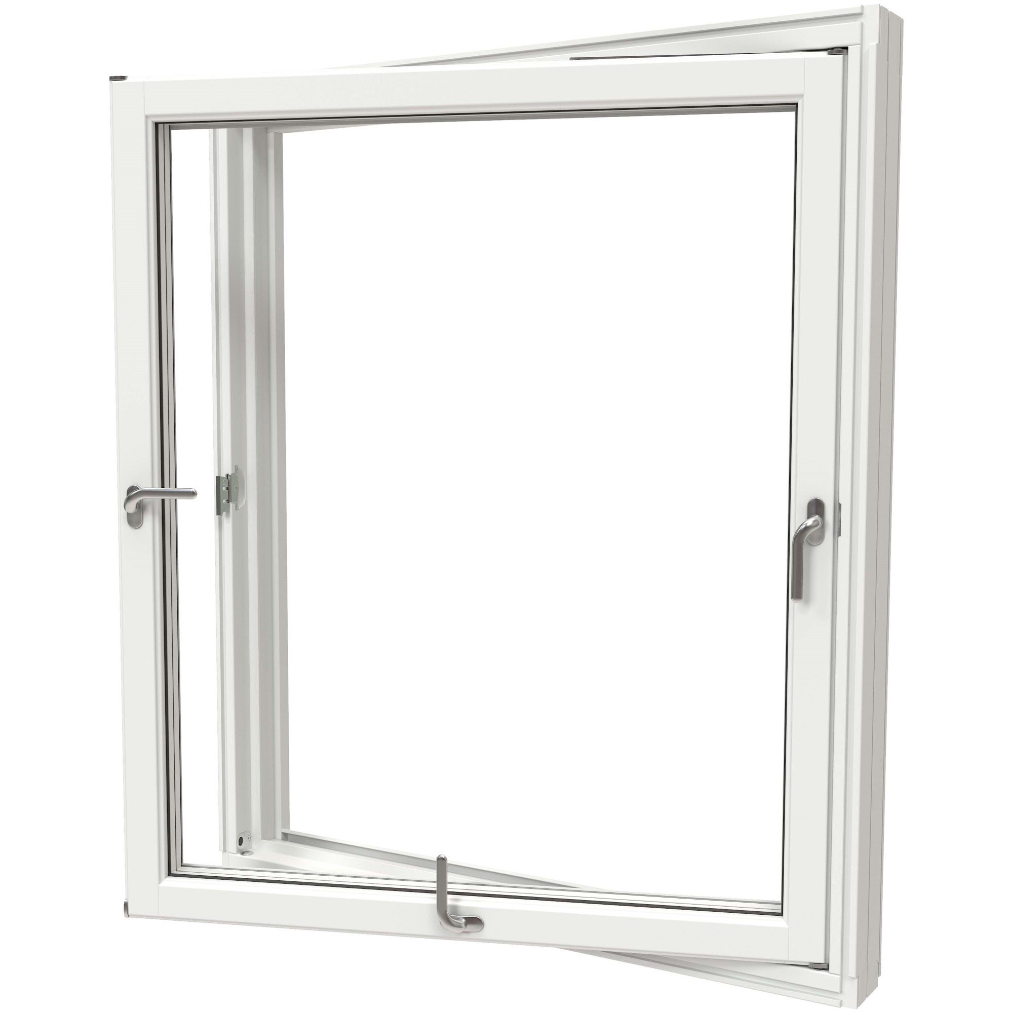 Sikkerhetsvindu NorDan 2-veis Innadslående Svanemerket