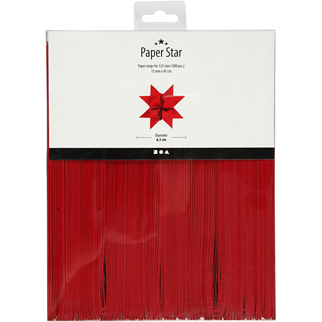 Stjernestrimler Creativ Company LxBxD 45x6,5x1,5 cm 500 Strimler/1 Pk