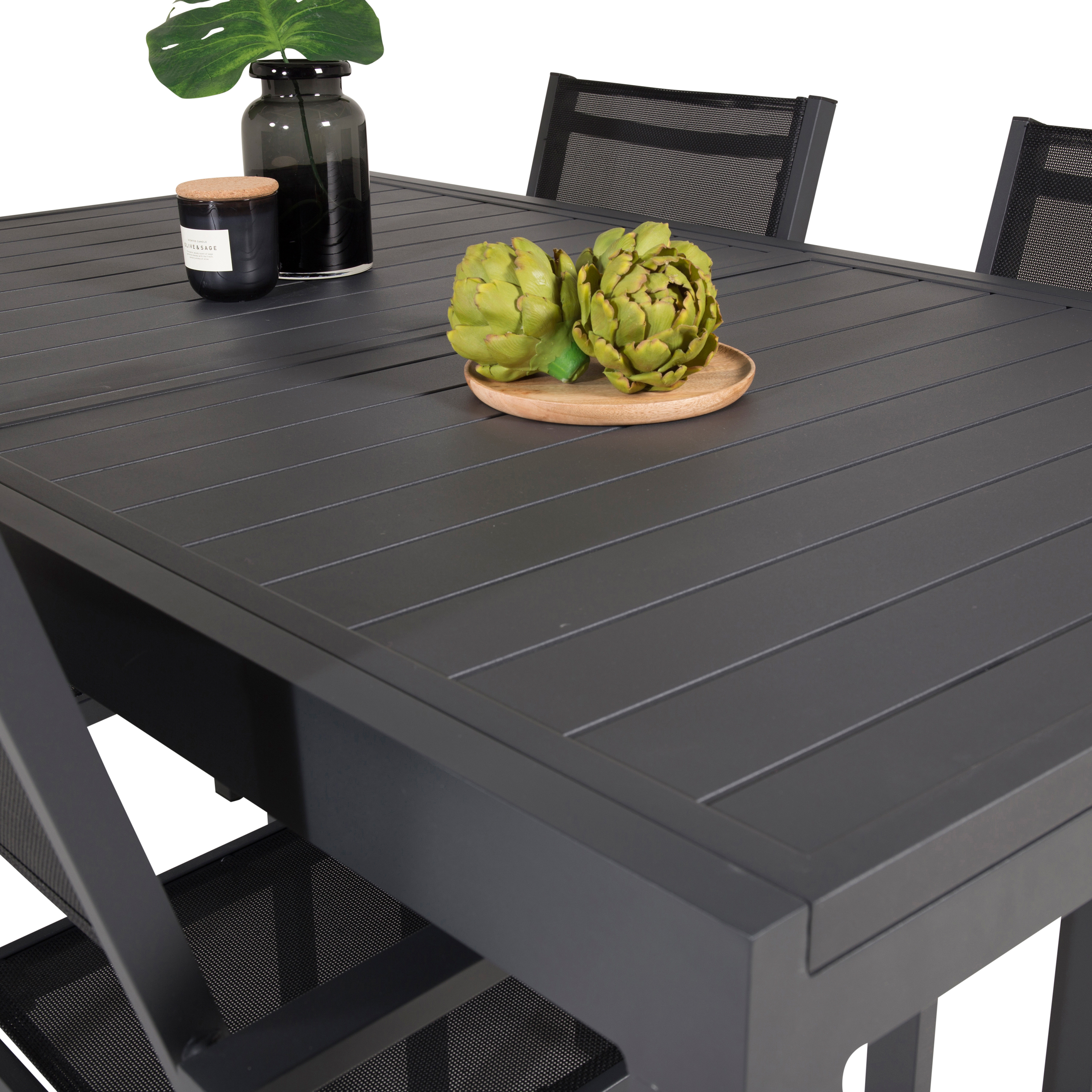 Spisegruppe Venture Home Madrid 160/240 med 4 Copacabana Spisestoler