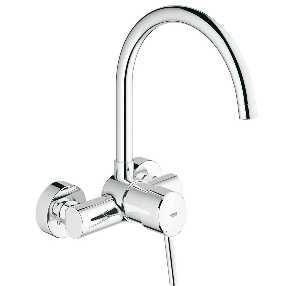 K&ouml;ksblandare Grohe Concetto 32667001 Engreppsblandare med Sv&auml;ngbar Pip & SilkMove