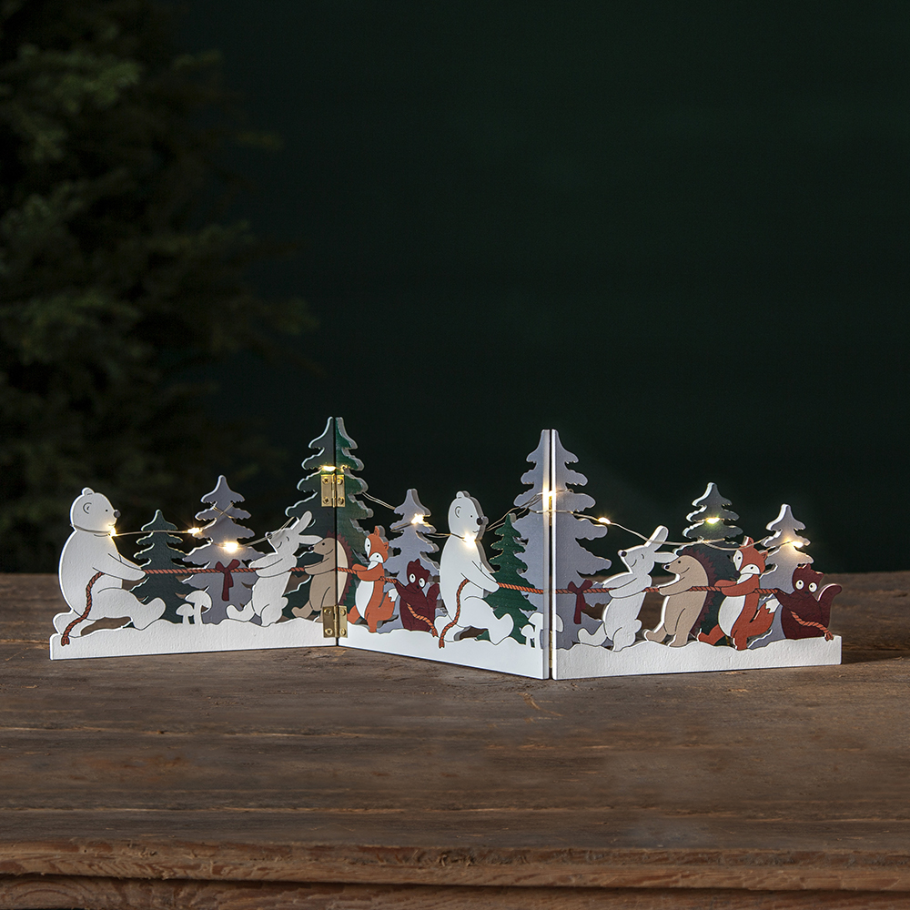 Borddekorasjon Star Trading Forest Friends 2