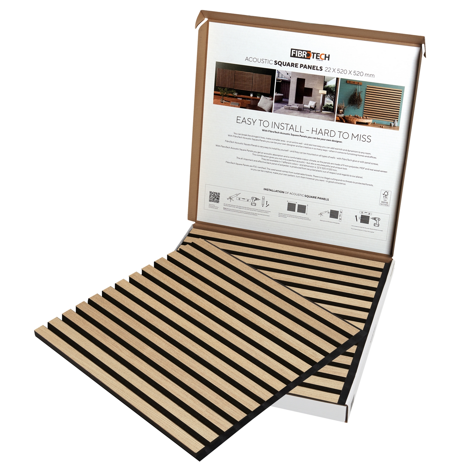 Akustikkpanel Fibrotech Square
