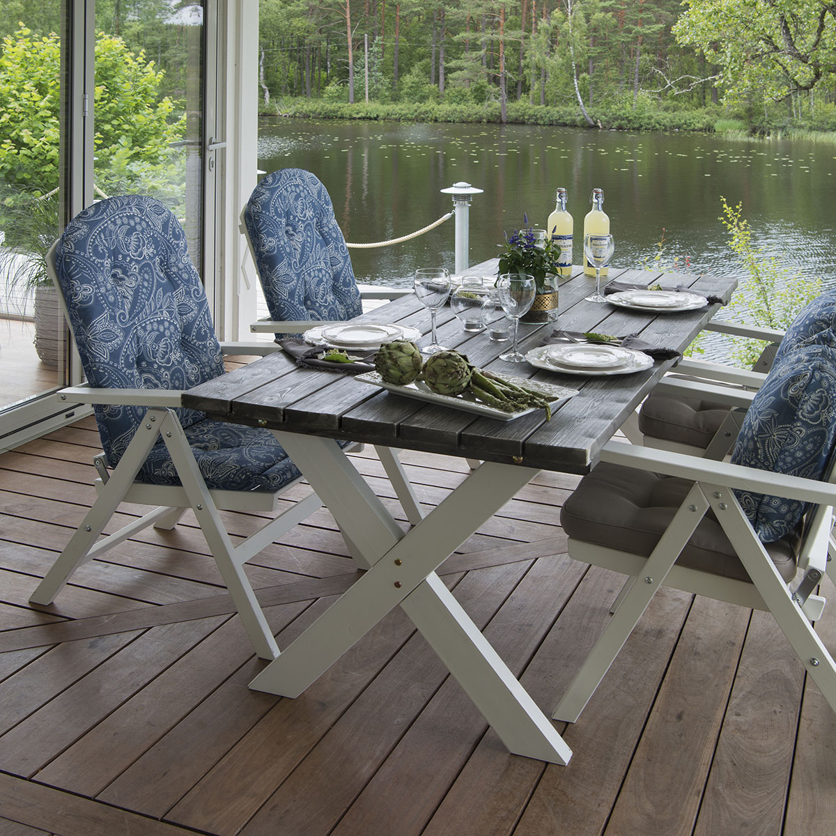 Hagebord Hillerstorp Shabby Chic 86x195 cm