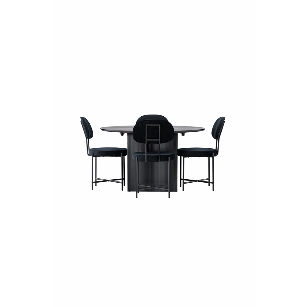 Spisegruppe Venture Home Matilda med 4 Stella Stoler