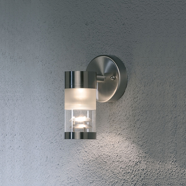 Vegglampe Gnosjö Konstsmide Bolzano Ned GU10 Reflektor Rustfritt