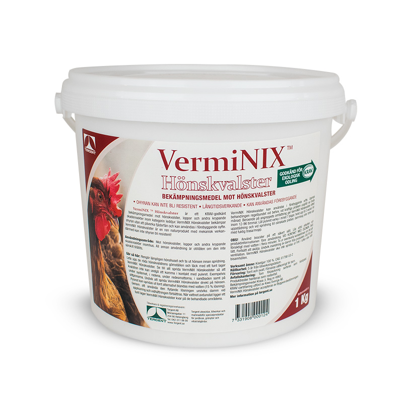 Skadedyrbekjempelse Tergent VermiNIX Hønsemiddel 1kg