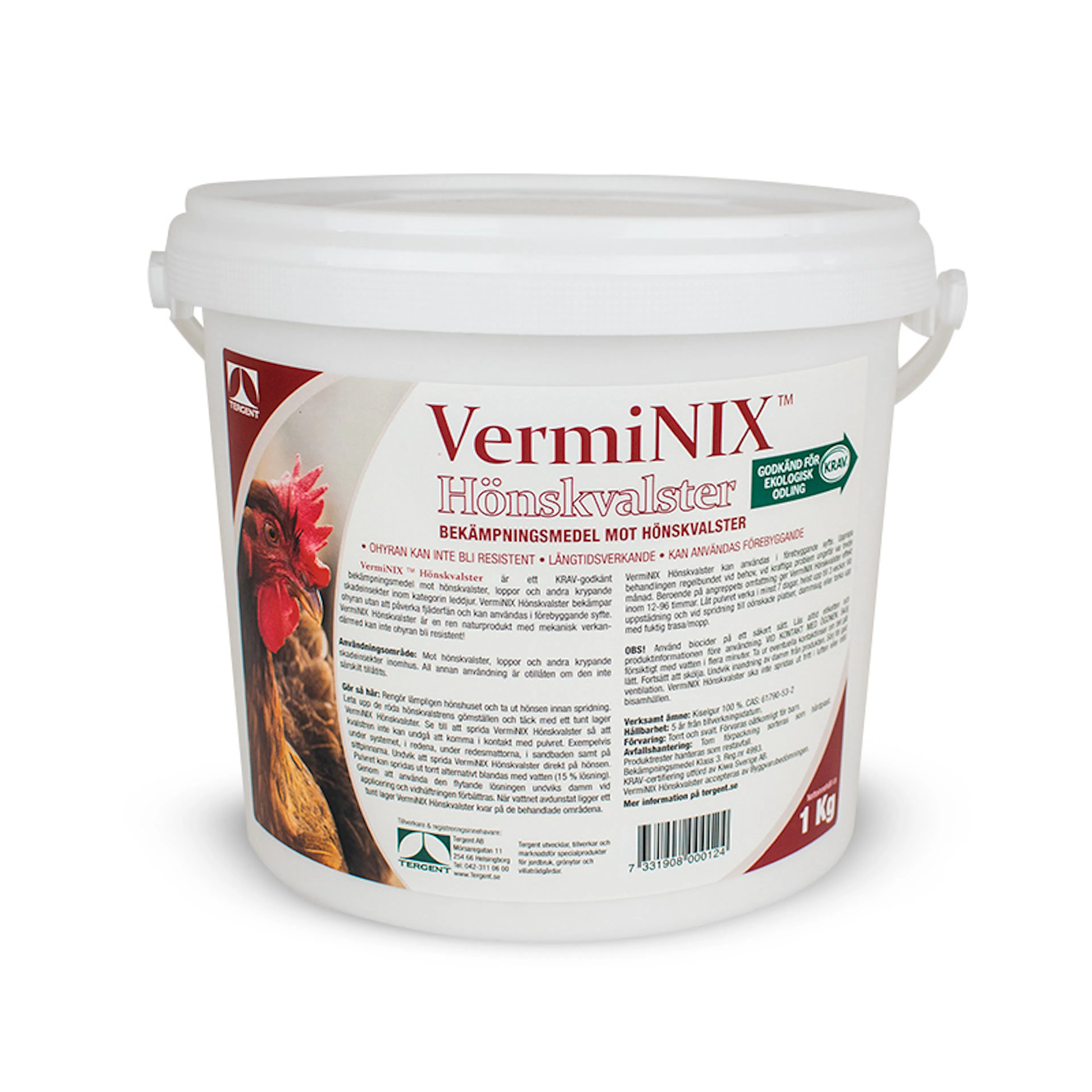 Skadedyrbekjempelse Tergent VermiNIX Hønsemiddel 1kg