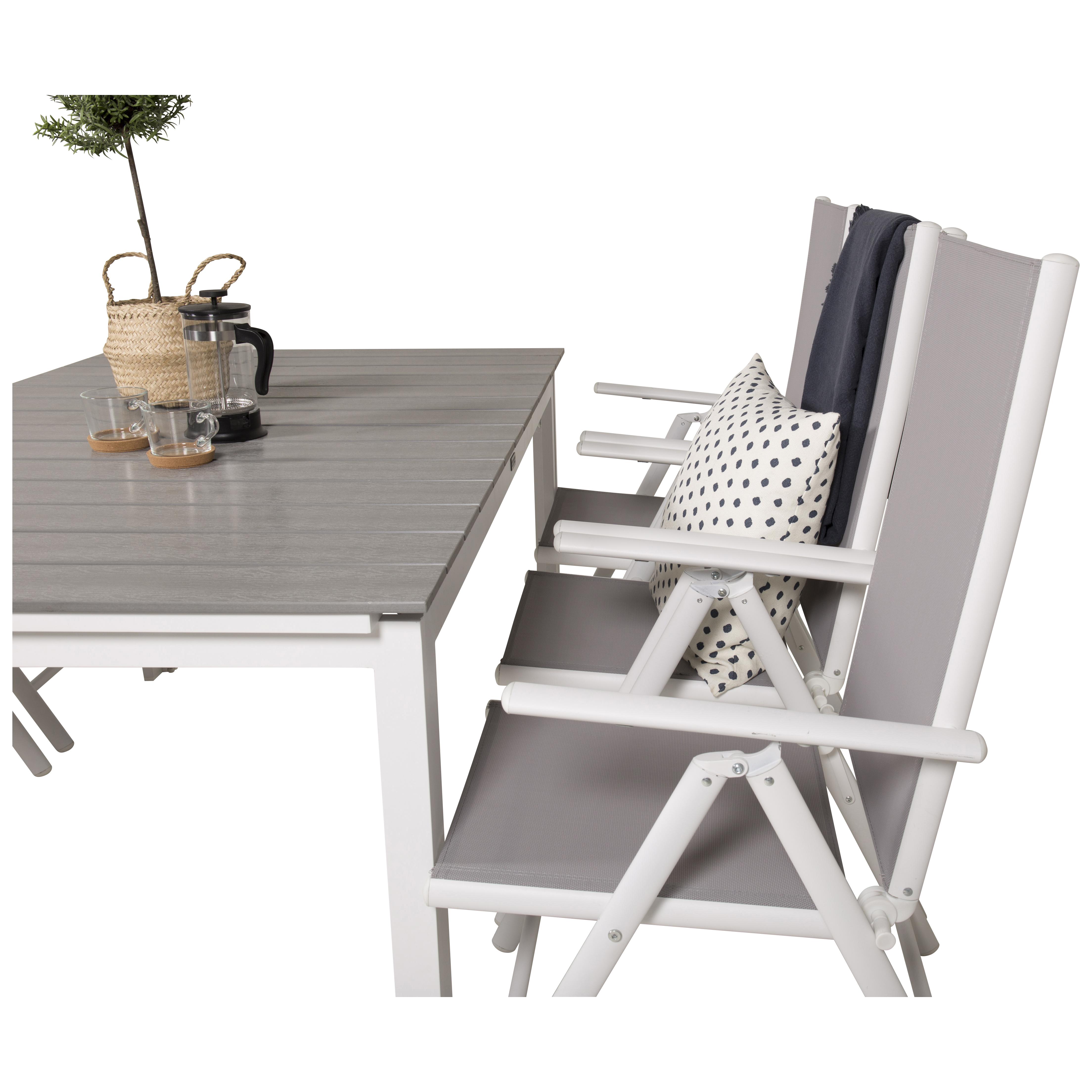 Spisegruppe Venture Home Lova 160/240 med 6 Bront Stoler