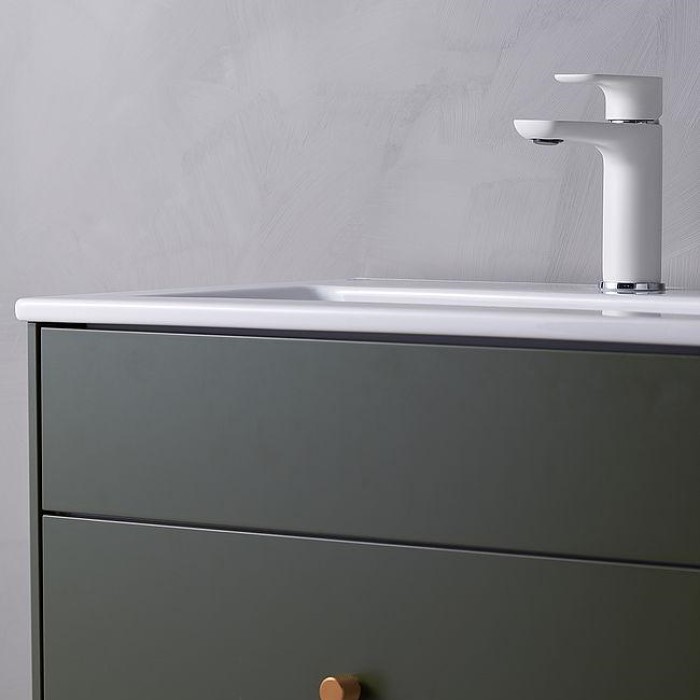 Tvättställsskåp Gustavsberg Graphic 80 cm Grön Servantskap Gustavsberg Graphic Kommode 80 cm uten Servant