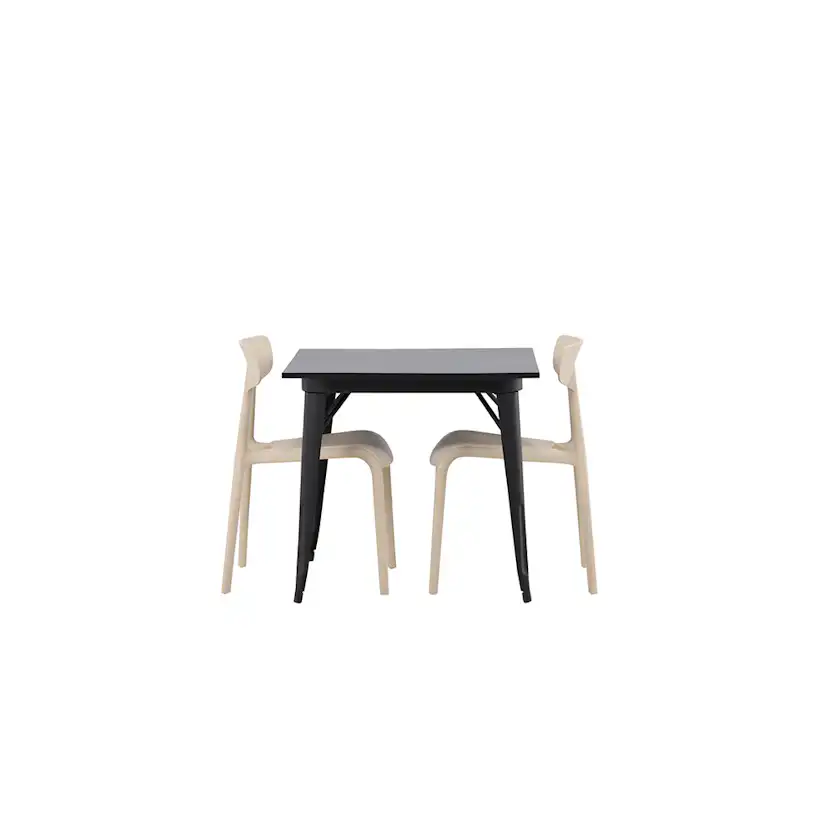 Spisegruppe Venture Home Tempe 80 cm med 2 Ursholmen Stoler