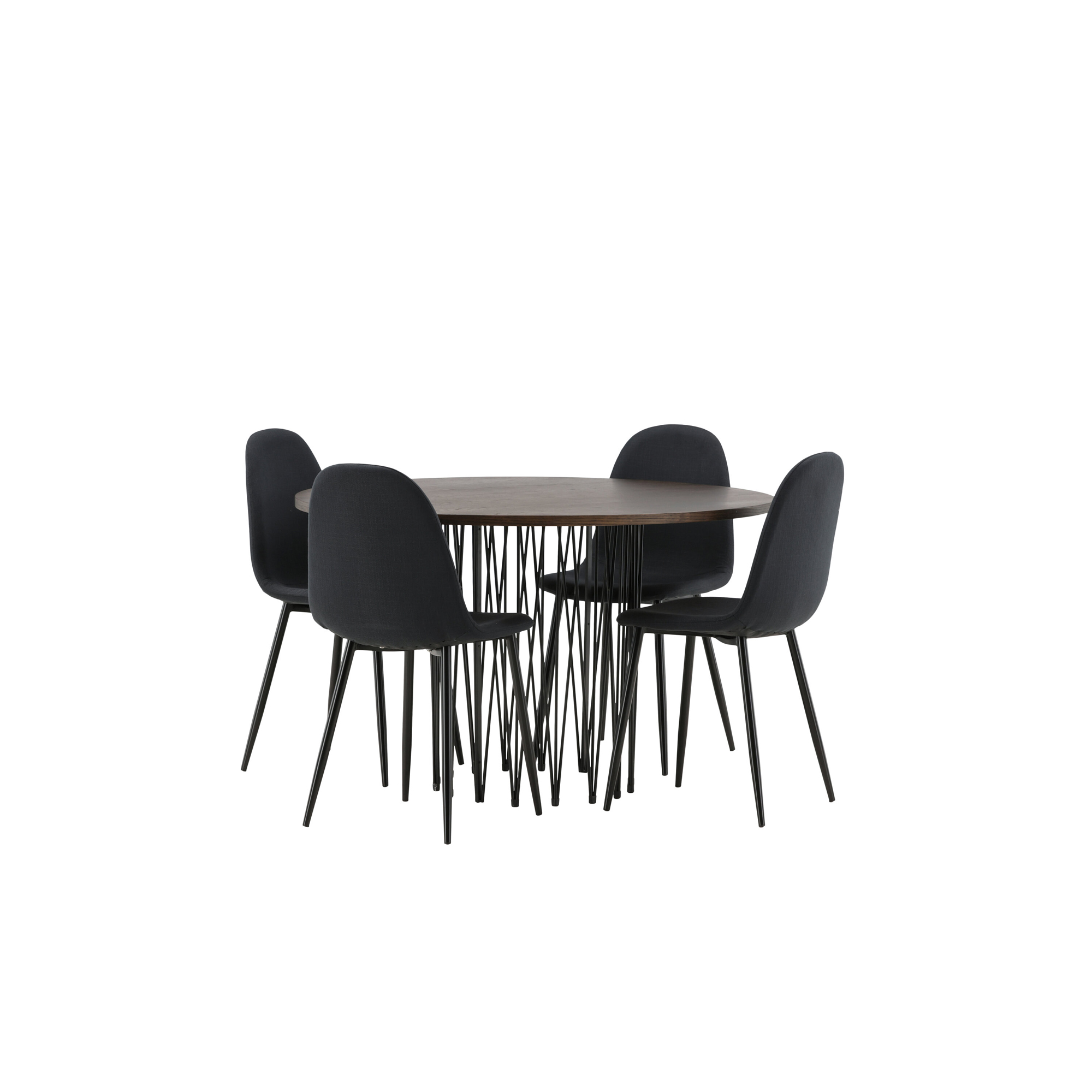 Spisegruppe furniture/fashion Stone med 4 Polar Stoler